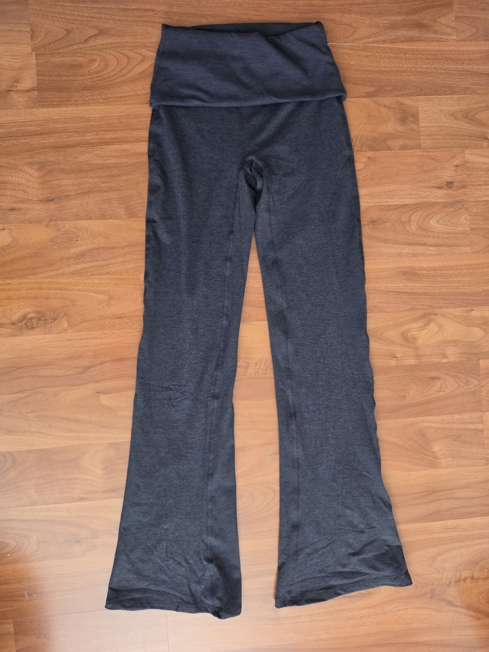 Athletic Works ButterCore Foldover Flare Pants Charcoal Gray - XS (0-2)